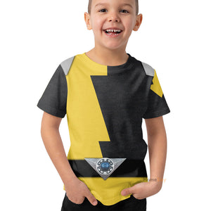 Power Rangers HyperForce Yellow Cosplay Costume - Kid Tshirt