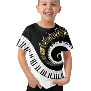 Piano - 3D Kid Tshirt