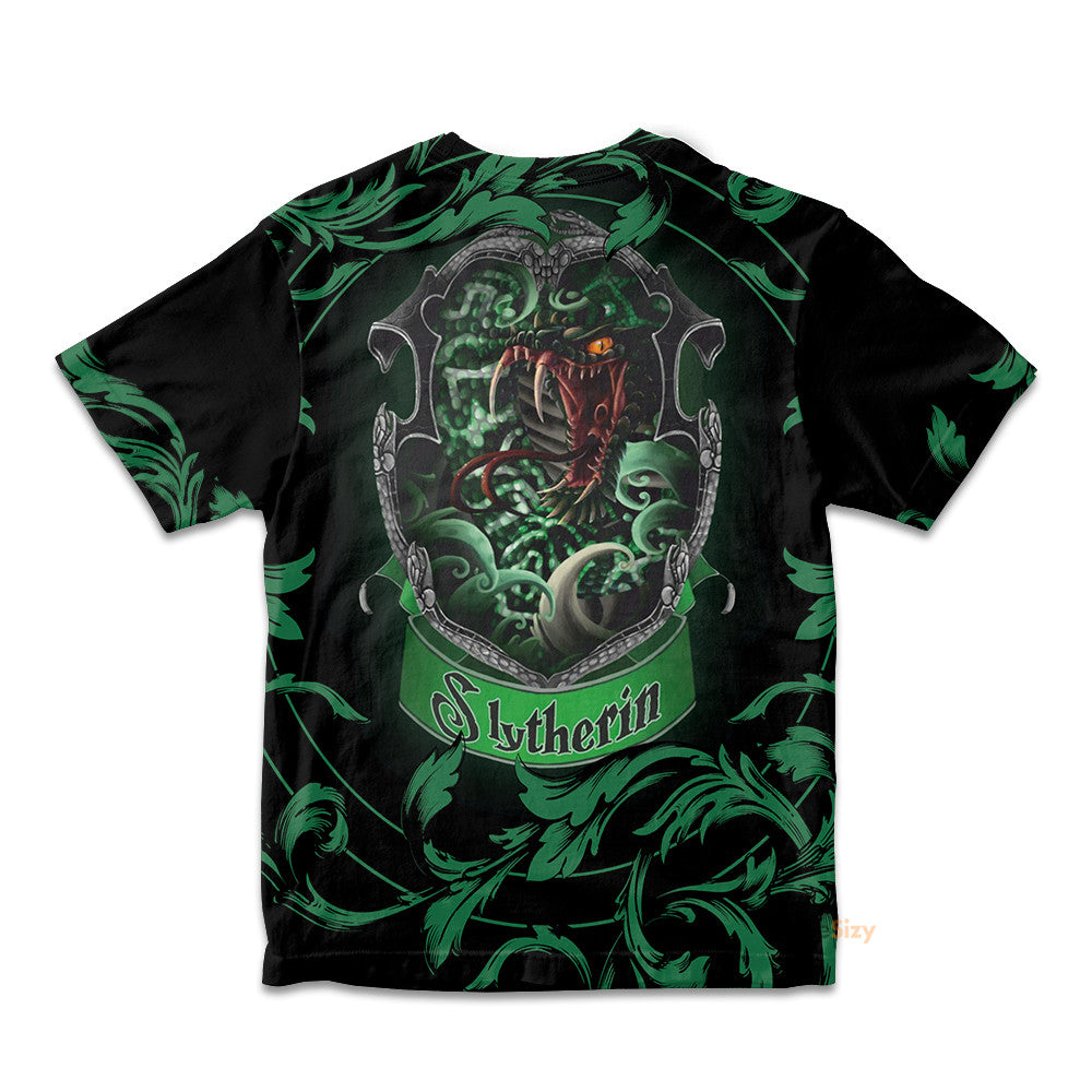 H.P Brave Like A Slytherin Cosplay Costume - Kid Tshirt