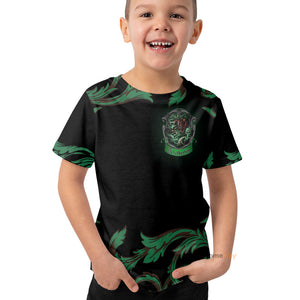 H.P Brave Like A Slytherin Cosplay Costume - Kid Tshirt