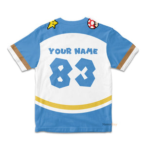 Custom Name And Number 3D Magikoopas Kamek Sports Costume Cosplay - Personalized Kid Tshirt