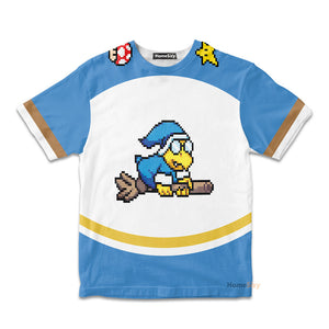 Custom Name And Number 3D Magikoopas Kamek Sports Costume Cosplay - Personalized Kid Tshirt