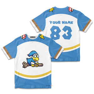 Custom Name And Number 3D Magikoopas Kamek Sports Costume Cosplay - Personalized Kid Tshirt