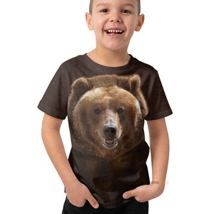 Grizzly Bear - 3D Kid Tshirt