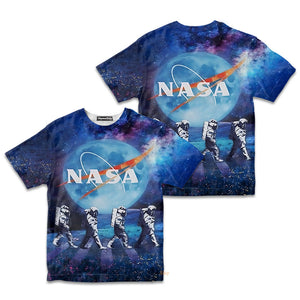 Astronauts Walking in Space - Kid Tshirt