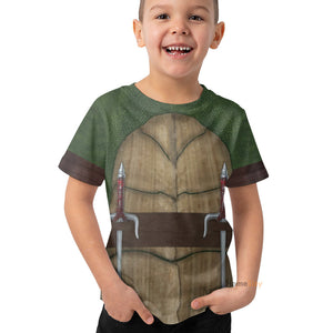 Raphael Raph TMNT Cosplay Costume - Kid Tshirt Ver1