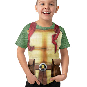 Raphael Raph TMNT Cosplay Costume - Kid Tshirt