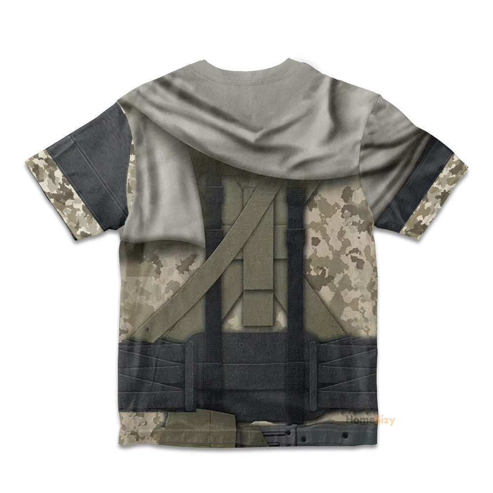 Metal Gear Big Boss Venom Snake Cosplay Costume - Kid Tshirt