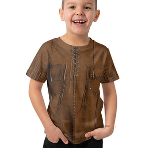 Cowboy Jacket No26 3D Deluxe Cosplay Costume - Kid Tshirt