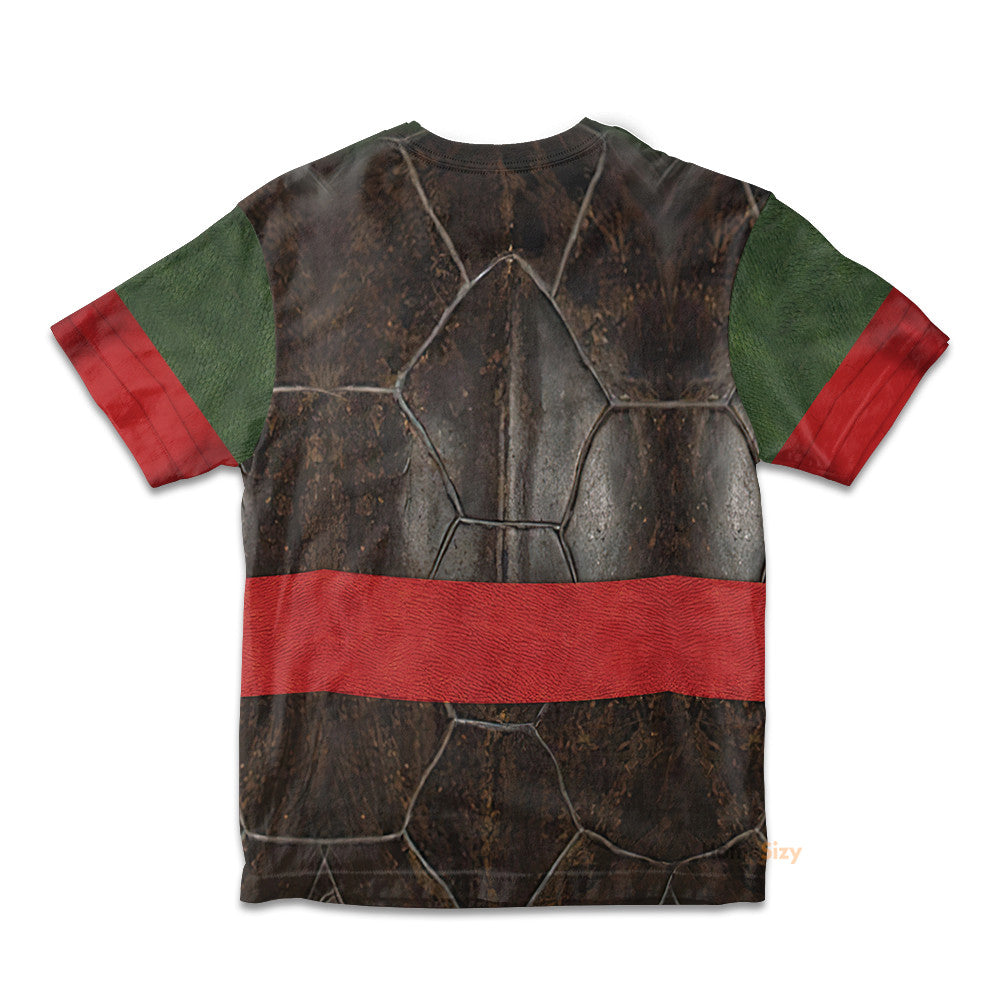 Raphael Raph TMNT Cosplay Costume - Kid Tshirt