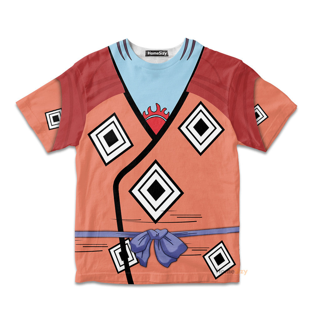 Jinbe One Piece Cosplay Costume - Kid Tshirt