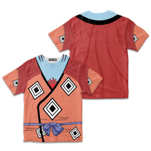 Jinbe One Piece Cosplay Costume - Kid Tshirt