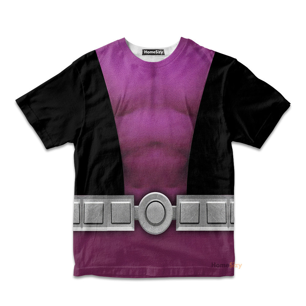 Teen Titan Beast Boy TZip Cosplay Costume - Kid Tshirt