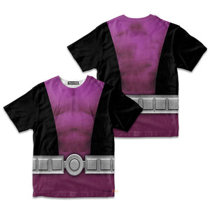 Teen Titan Beast Boy TZip Cosplay Costume - Kid Tshirt