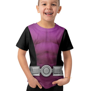 Teen Titan Beast Boy TZip Cosplay Costume - Kid Tshirt