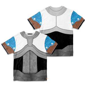 Teen Titan Cyborg TZip Cosplay Costume - Kid Tshirt