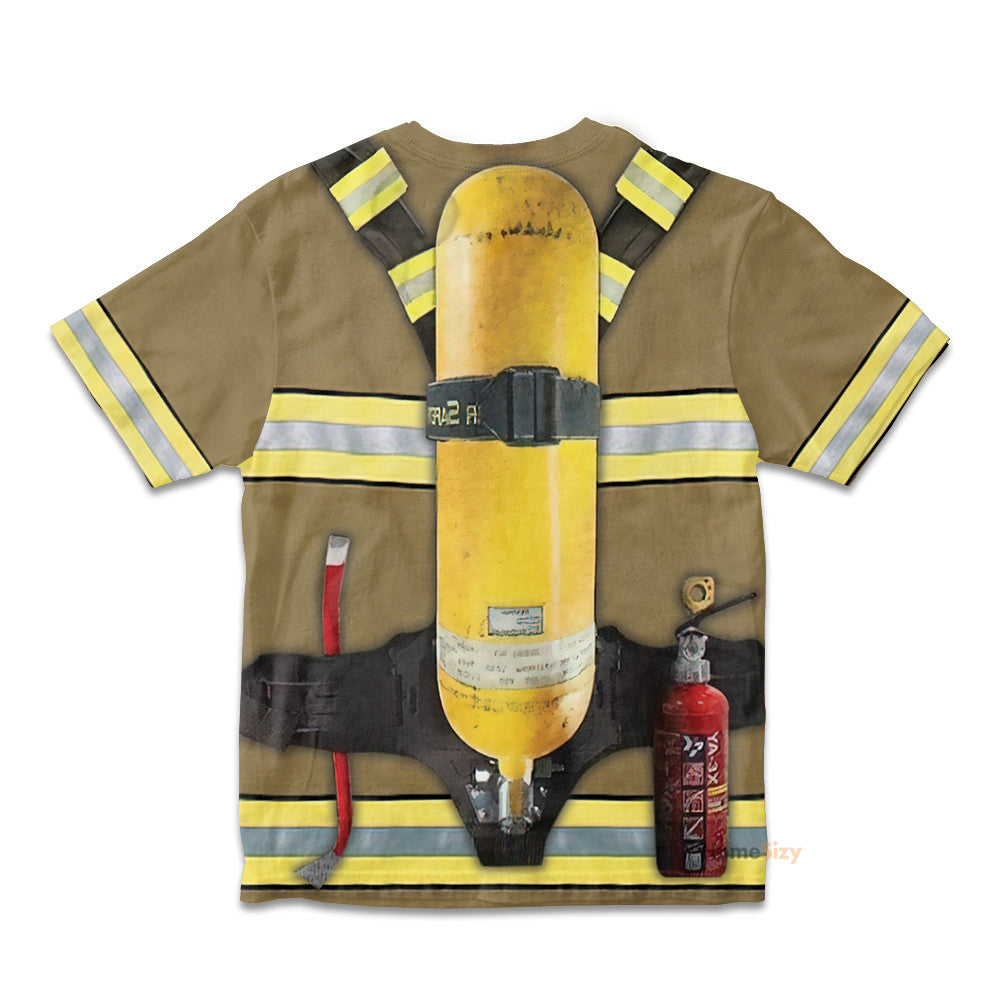 Firefighter Cosplay Costume - Kid Tshirt