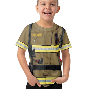 Firefighter Cosplay Costume - Kid Tshirt