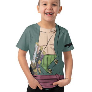 Zoro One Piece Kid Costume Cosplay - Kid T-shirt