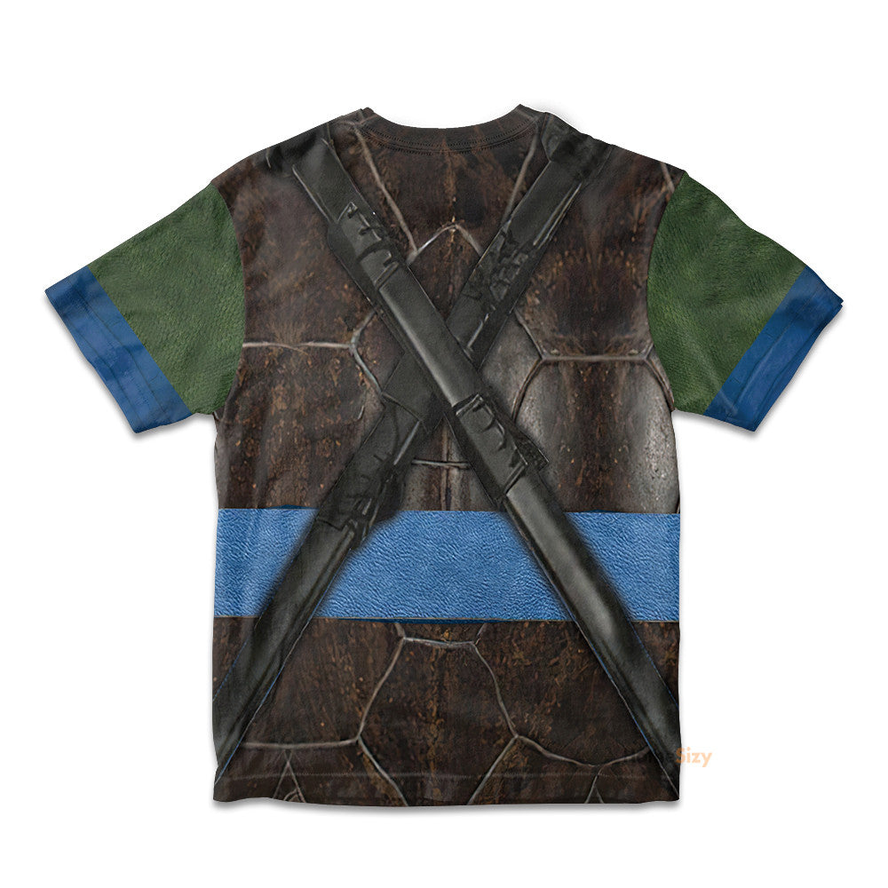 Leonardo TMNT Leo Cosplay Costume - Kid Tshirt