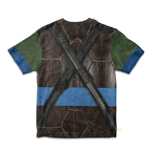 Leonardo TMNT Leo Cosplay Costume - Kid Tshirt