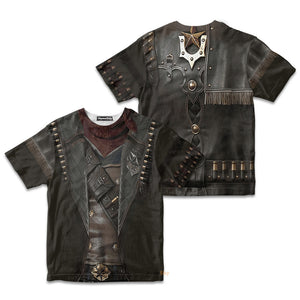 Cowboy Jacket No24 3D Deluxe Cosplay Costume - Kid Tshirt