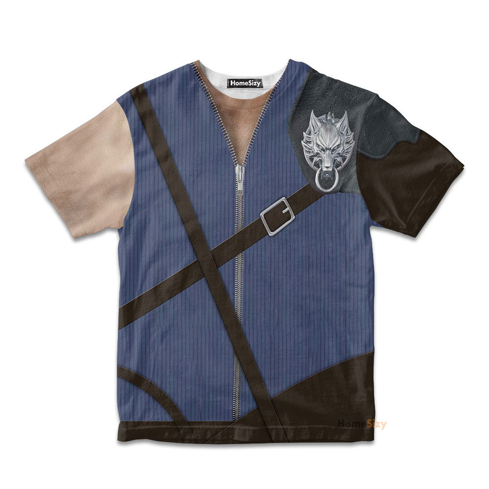 Cloud Strife Final Fantasy Cosplay Costume - Kid Tshirt