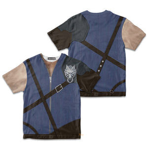 Cloud Strife Final Fantasy Cosplay Costume - Kid Tshirt