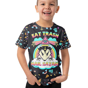 Eat Trash And Hail Satan - Kid Tshirt