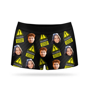 Custom Photo Choking Hazard - Gift For Boyfriend, Husband - Personalized Men's Boxer Briefs