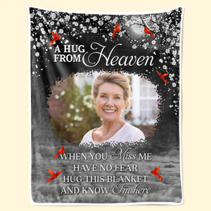 Custom Photo Consider It A Big Hug - Memorial Gift For Family Members - Personalized Blanket