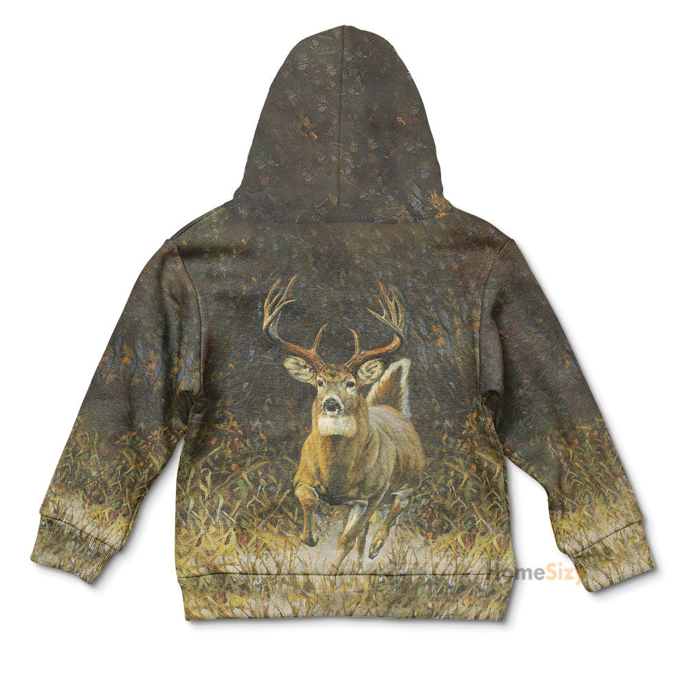 Whitetail Deer 3D Costume Cosplay - Kid Hoodie