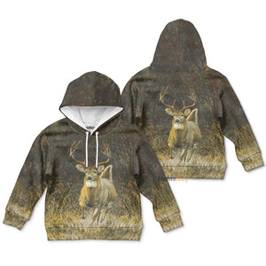 Whitetail Deer 3D Costume Cosplay - Kid Hoodie