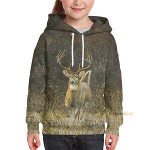 Whitetail Deer 3D Costume Cosplay - Kid Hoodie