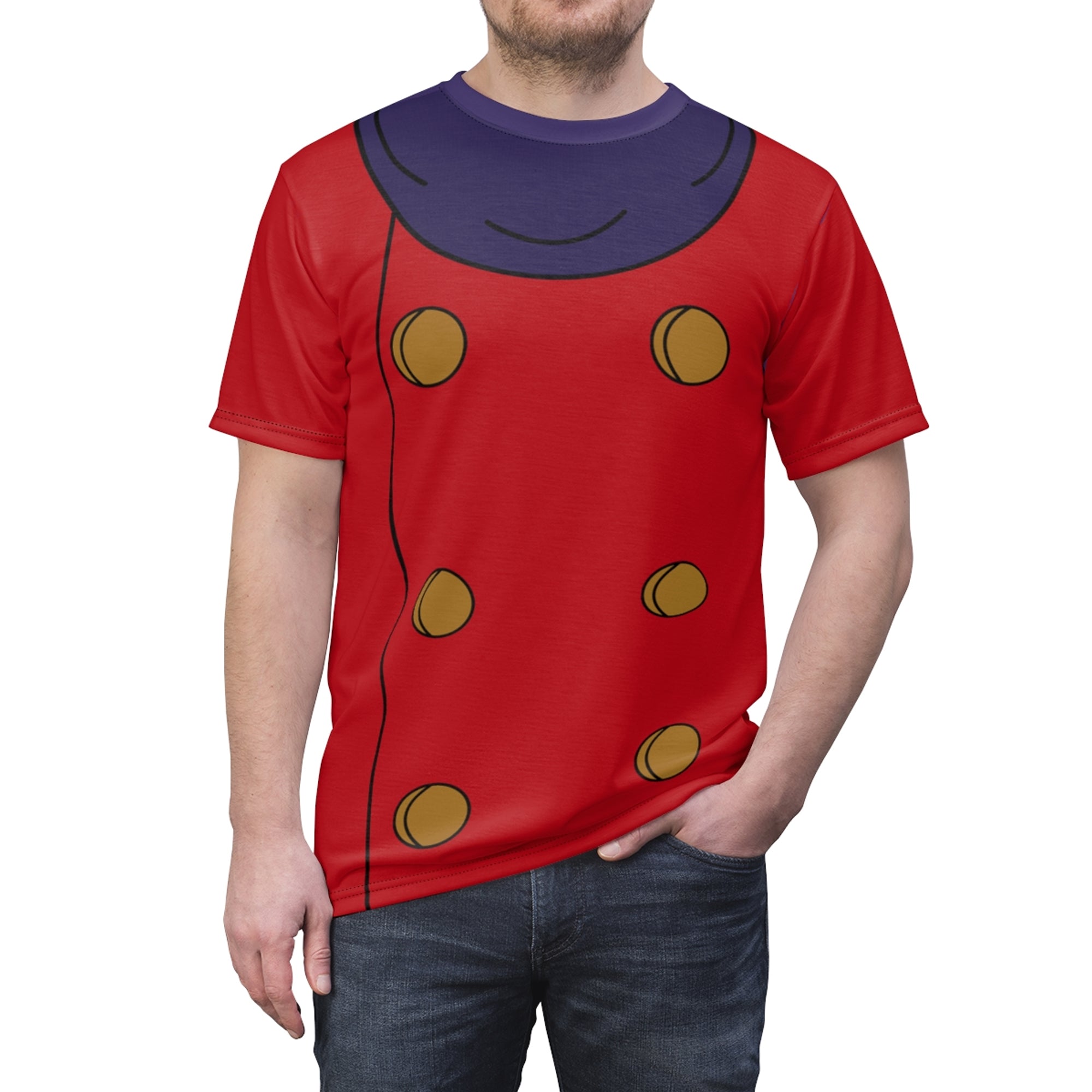 The Coachman Pinocchio Costume Cosplay T-shirt For Men