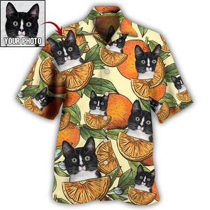 Custom Photo Cat Tropical Various Style - Gift For Pet Lovers - Personalized Hawaiian Shirt