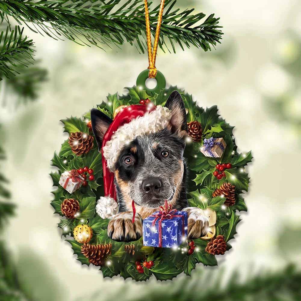 Heeler And Christmas Ornament - Gift For Dog Lover