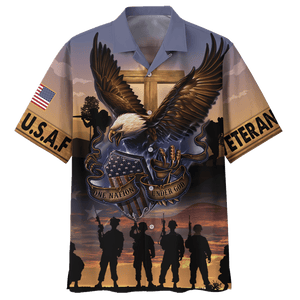 Veteran One Nation Under God - Hawaiian Shirt