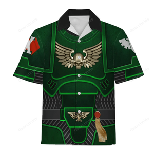 Warhammer Space Marines Dark Angels - Costume Cosplay Hawaiian Shirt WHHS37