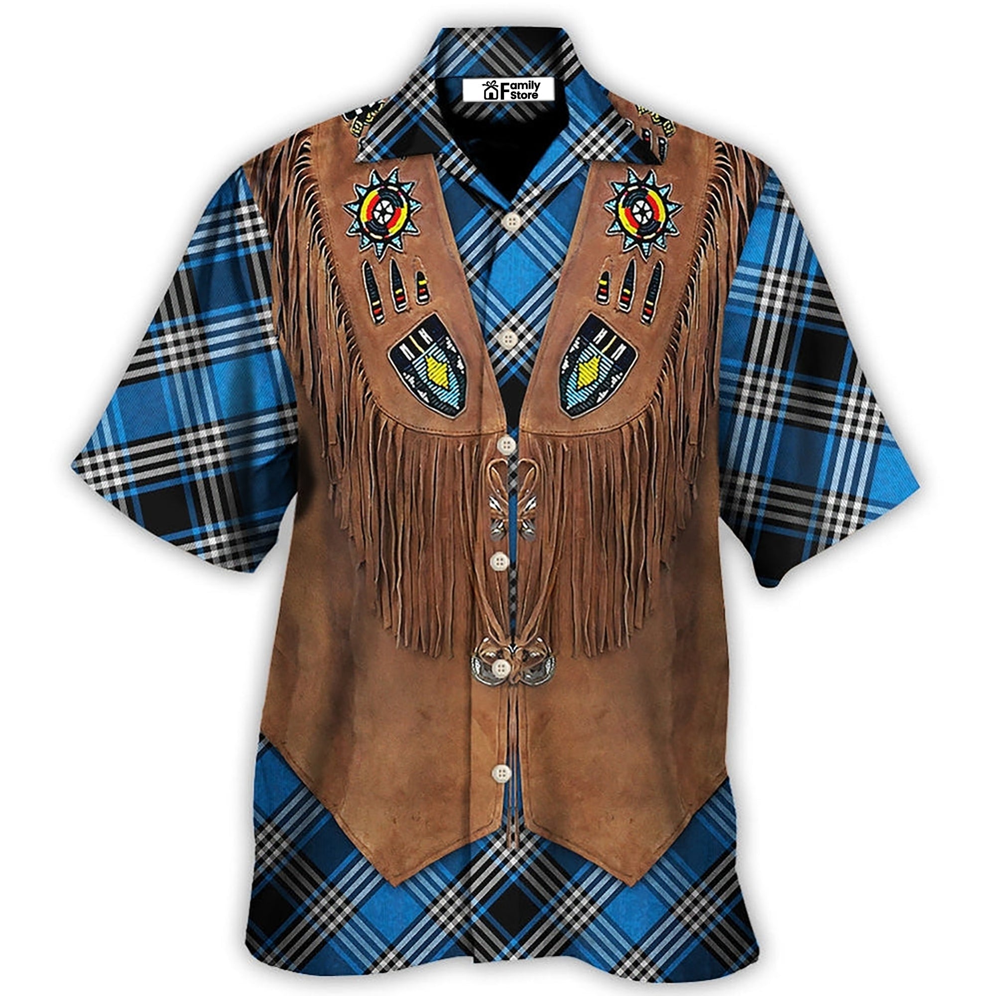 Christmas Santa Native American Jacket Costume Cosplay - Hawaiian Shirt