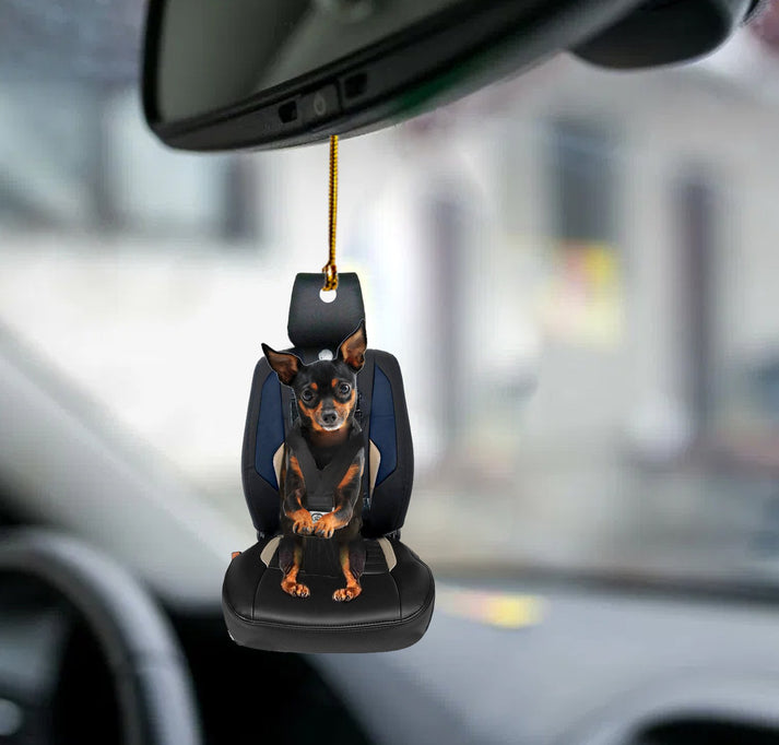 Miniature Pinscher Car Seat Ornament - Gift For Dog Lover