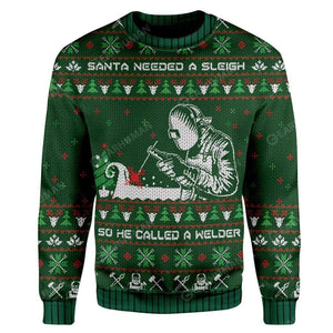 Santa Welder Ugly Sweater - Best Gift For Christmas