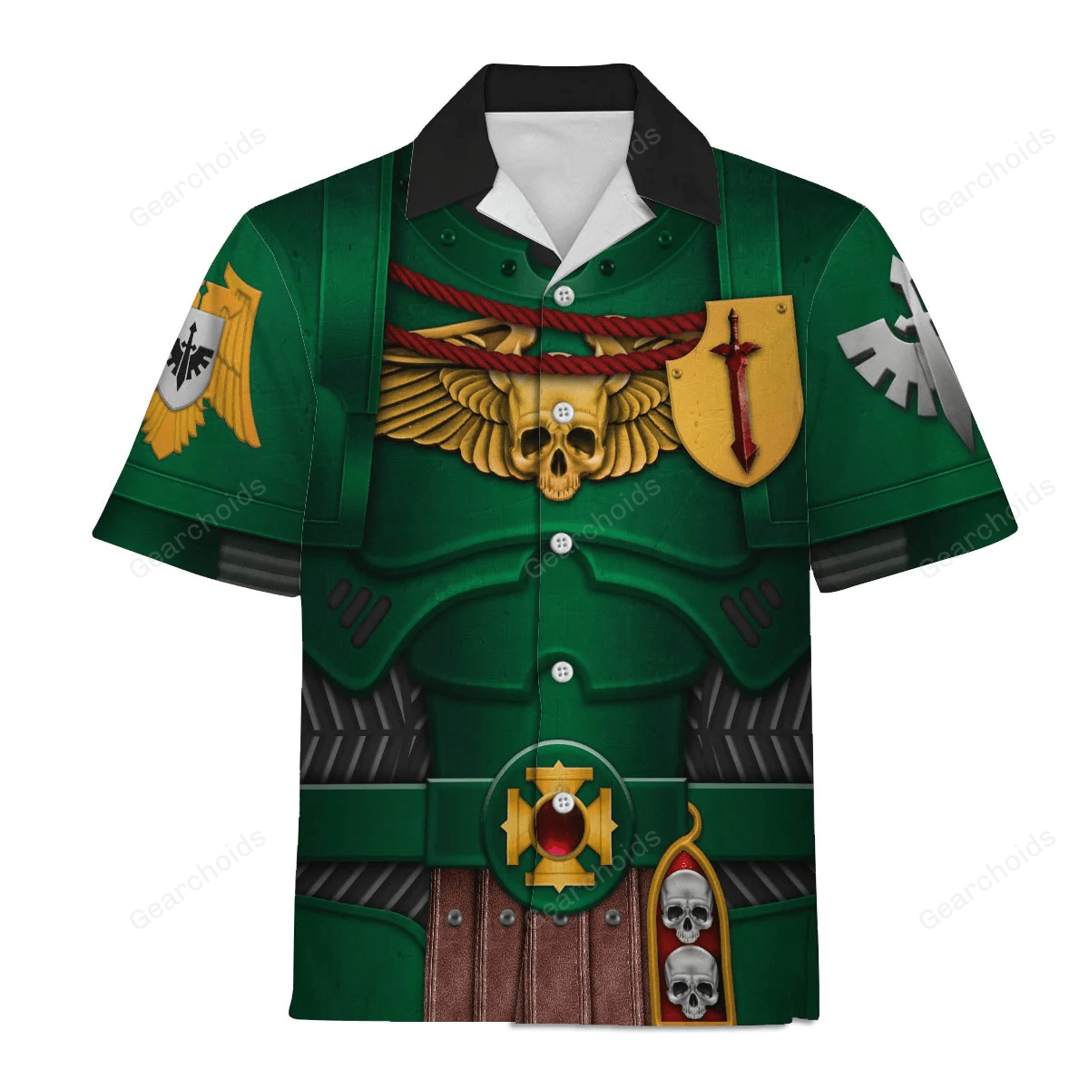 Warhammer Dark Angels Captain - Costume Cosplay Hawaiian Shirt WHHS22