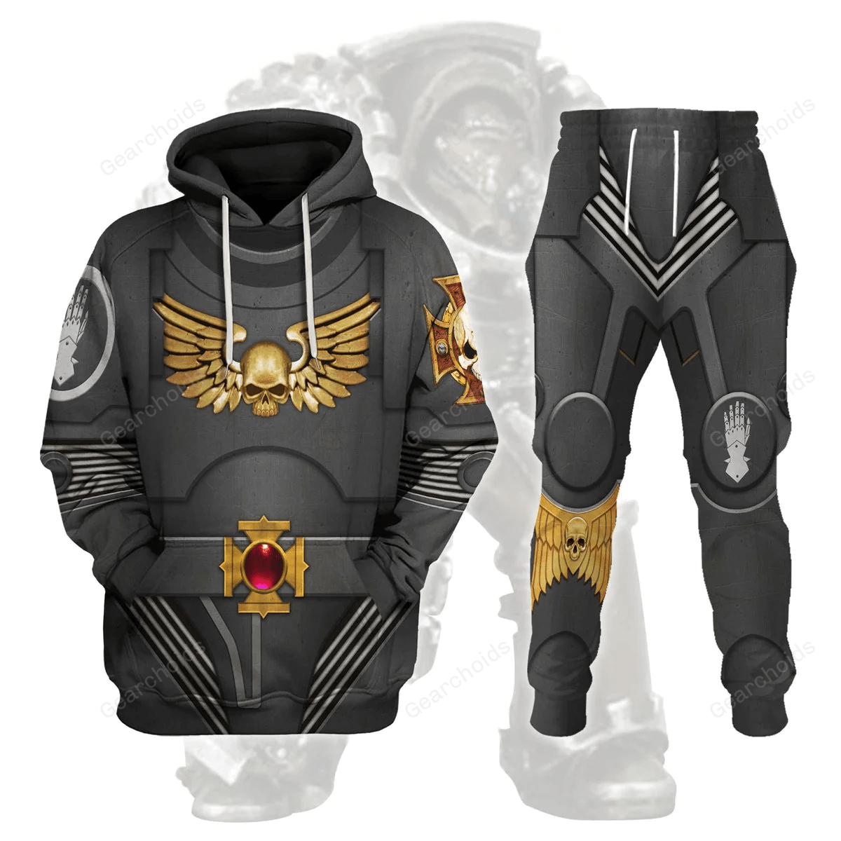 Warhammer Terminator Armor Iron Hands - Fandom Hoodie Sweatshirt Sweatpants WHHS128 HSQT4124