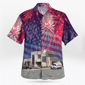 Wenatchee, Washington, Lifeline Ambulance, 4Th Of July - Hawaiian Shirt