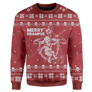 Merry Krampus Ugly Sweater - Best Gift For Christmas