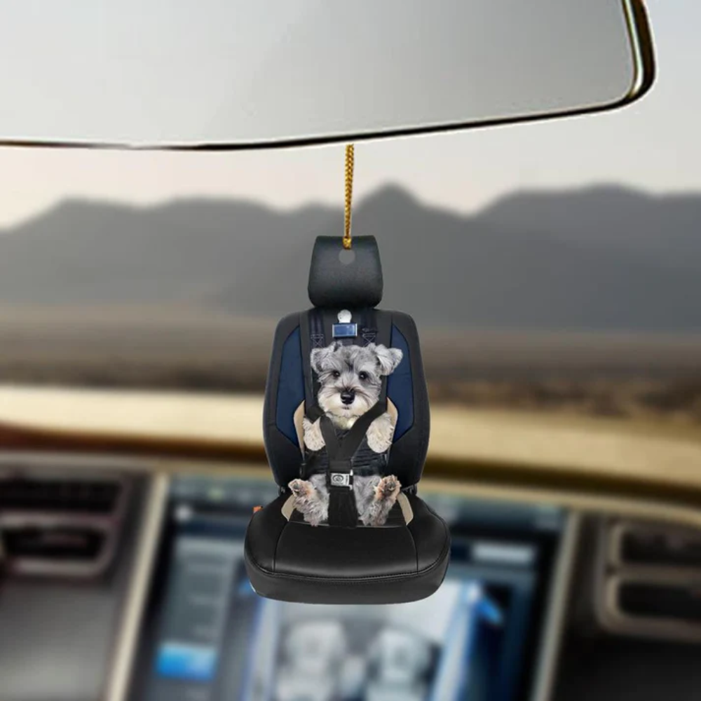 Schnauzer Car Seat Ornament - Gift For Dog Lovers