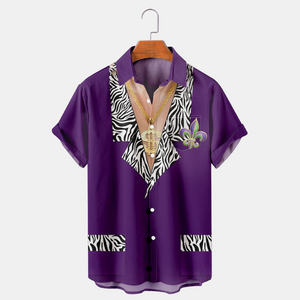 Mardi Gras Men Suit Costume - Hawaiian Shirt