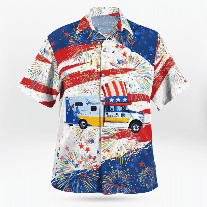 Nationwide Childrens Transport Team, 4Th Of July - Hawaiian Shirt