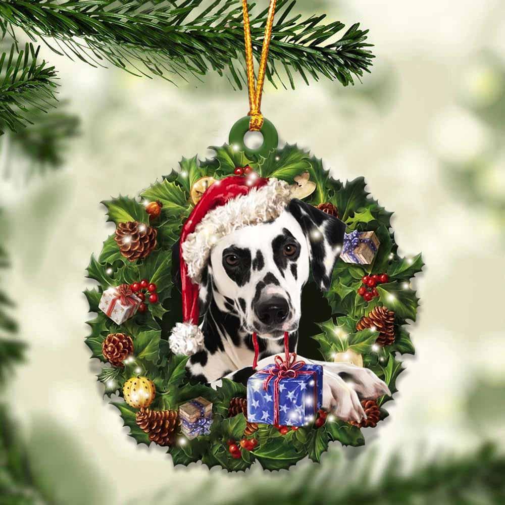 Dalmatian And Christmas Ornament - Gift For Dog Lover